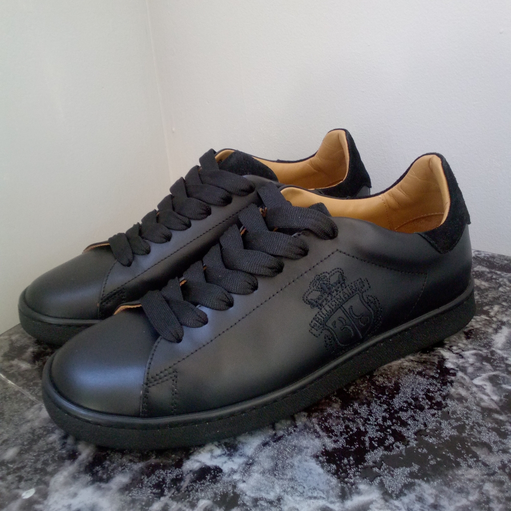 Billionaire Black Leather Men's Shoes